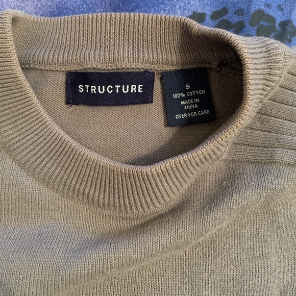 Structure - Men’s ribbed gray sweater (Small) - Picture 3 of 6